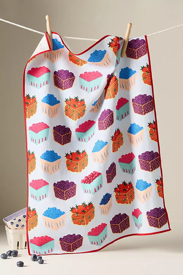 Berry Basket Dish Towel | Anthropologie (US)