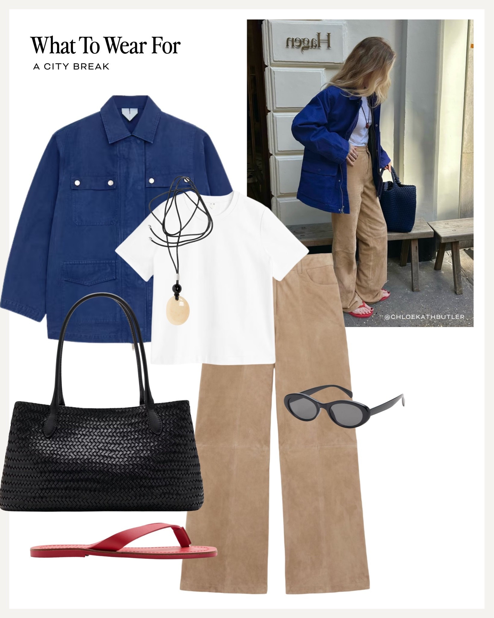 A City break 🌁

Spring summer outfit, cobalt blue, colour trend, suede trousers, black tote bag, red flip flops

#LTKuk #LTKspring #LTKsummer