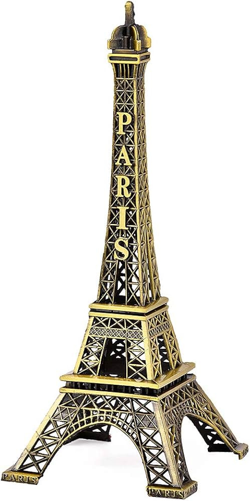 DS. DISTINCTIVE STYLE Eiffel Tower Model Eiffel Tower Metallic Statue Eiffel Tower Figurine for S... | Amazon (US)