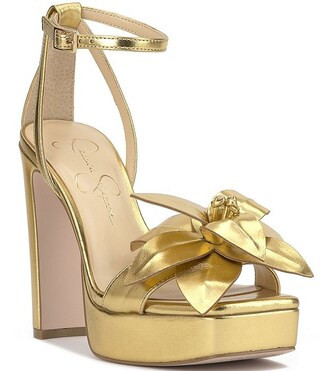 Camise Flower Metallic Platform Dress Sandals | Dillard's