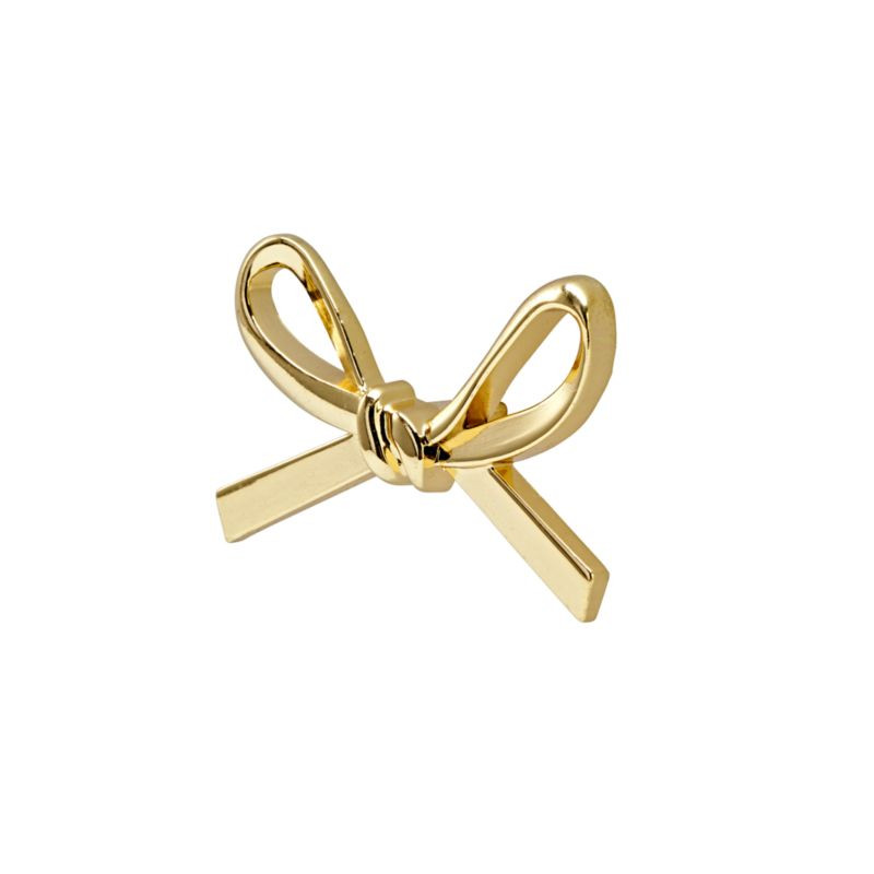 Gold Bow Knob + Reviews | Crate and Barrel | Crate & Barrel