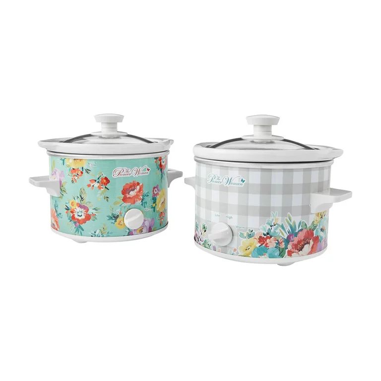 The Pioneer Woman Sweet Romance 1.5-Quart Slow Cookers, Set of 2 | Walmart (US)