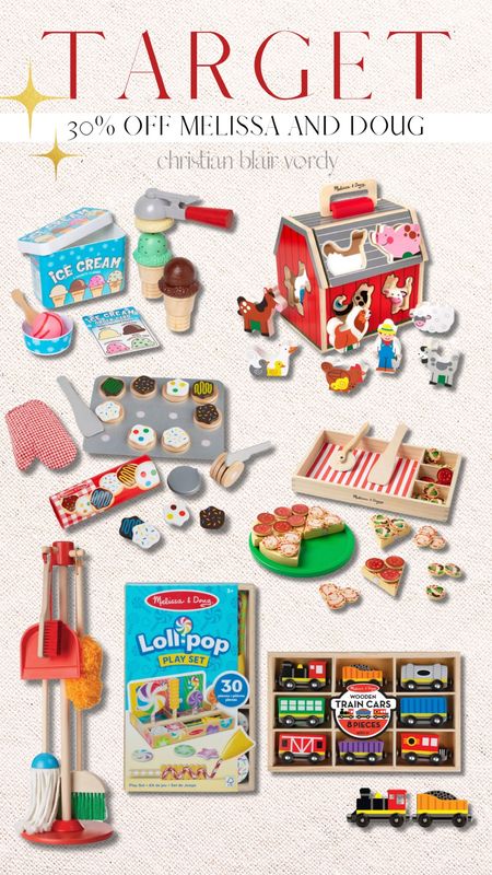 Target; Toys; Sale 

#christianblairvordy 

#target #toys #melissaanddoug #sale #deal 

#LTKHoliday #LTKGiftGuide #LTKSeasonal