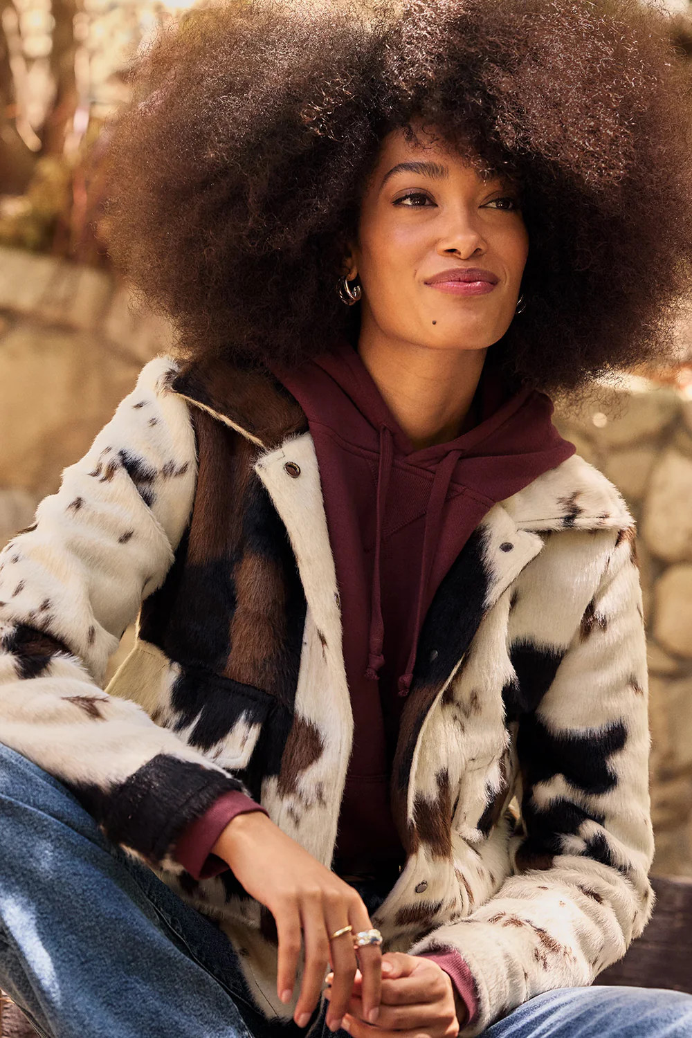 Maggie Cow Print Jacket | Evereve