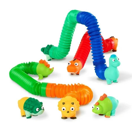Battat Li'l Dino Buddies Sensory Dinosaur Tubes 15 Pieces, Toddler and Preschool Toys for 2 Years + | Walmart (US)