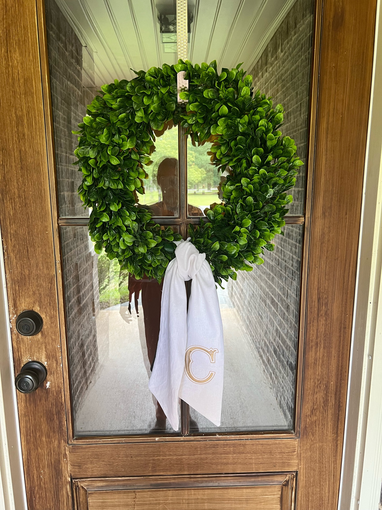 Wreath
Front door
Monogram
Sash
Spring decor 

#LTKunder50 #LTKhome #LTKstyletip