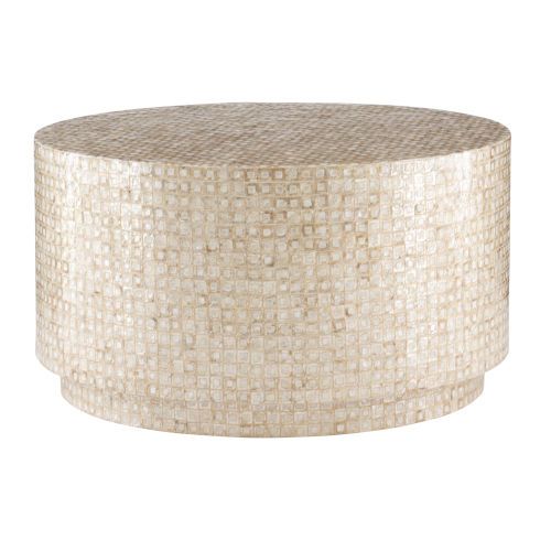 Brighton Hill Fred Gold And Ivory Coffee Table | Bellacor | Bellacor
