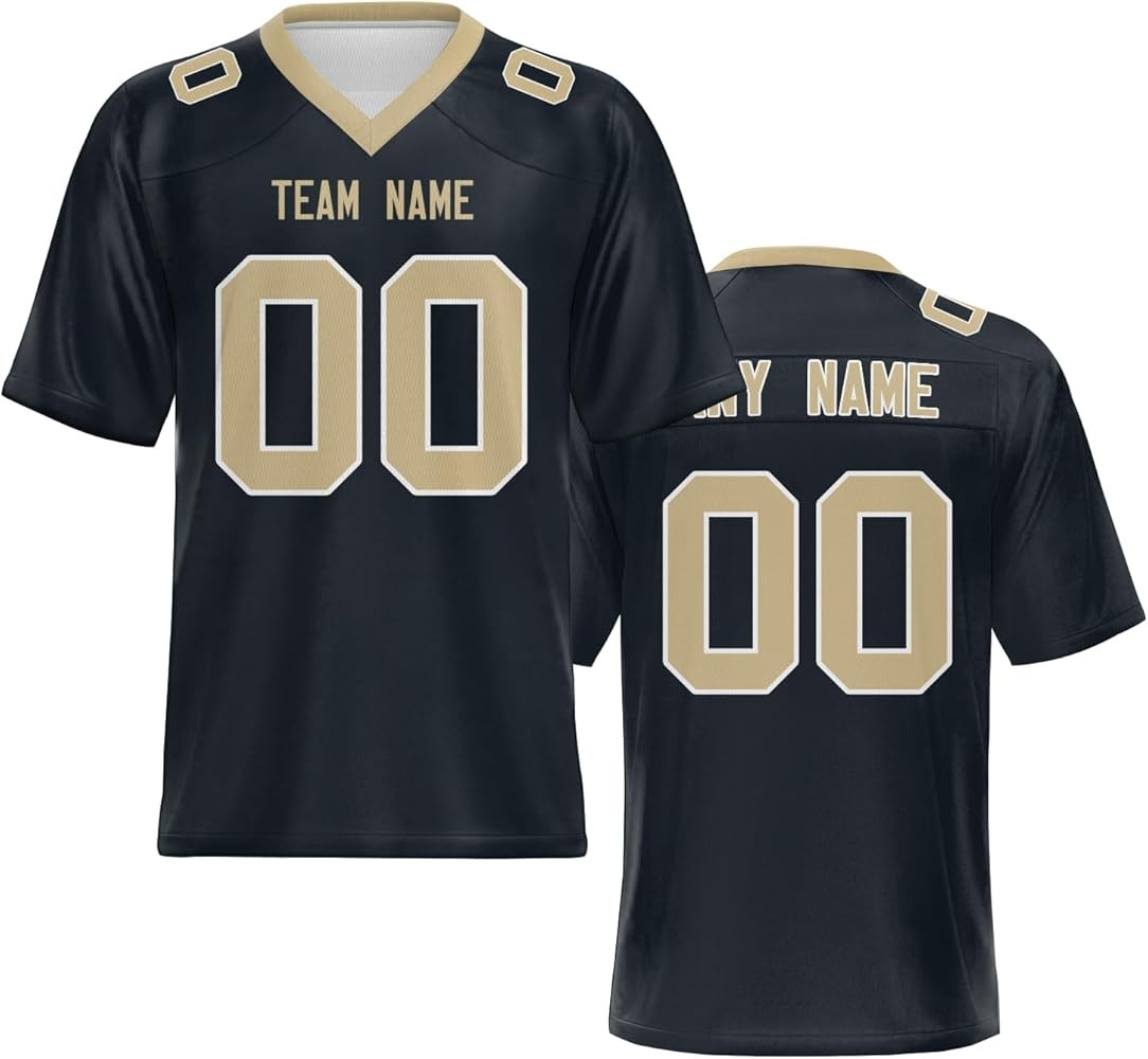 Custom Football Jersey - Personalized Football Jersey Customize Team Name Number for Men Women Yo... | Amazon (US)