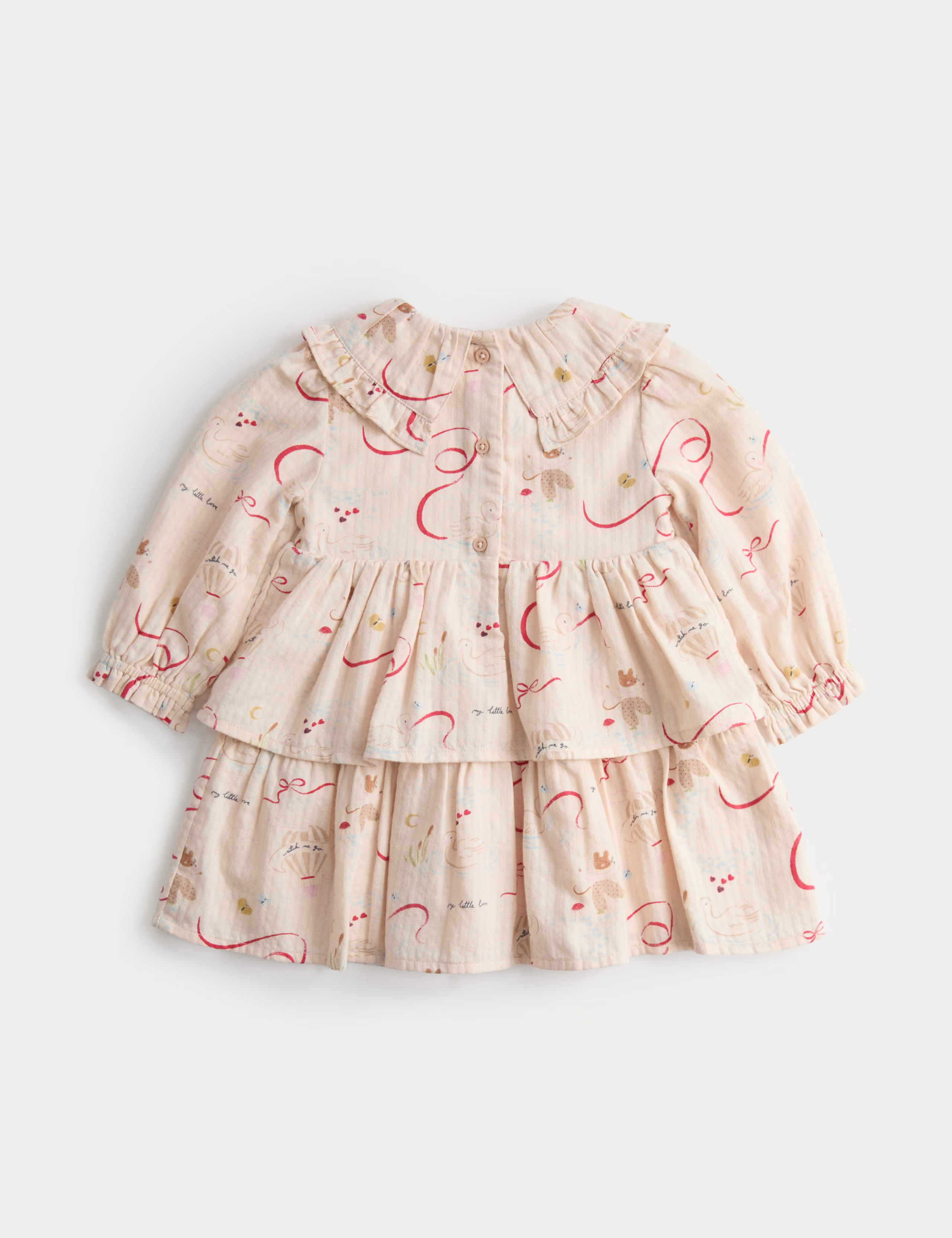 Pure Cotton Peter Pan Collar Mouse Dress (0-3 Yrs) | Marks & Spencer (UK)