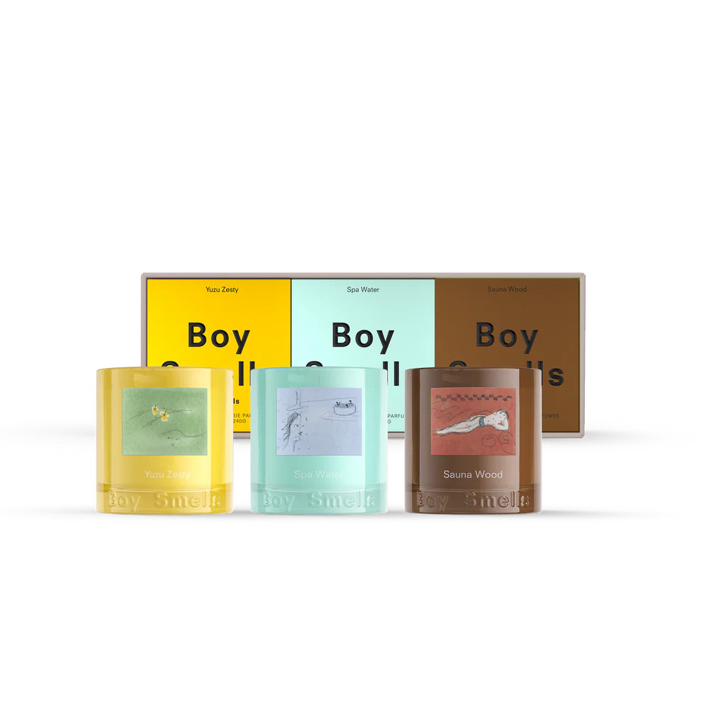 Spa Smells: Soy Blend Scented Votive Candle Set | Boy Smells | Boy Smells
