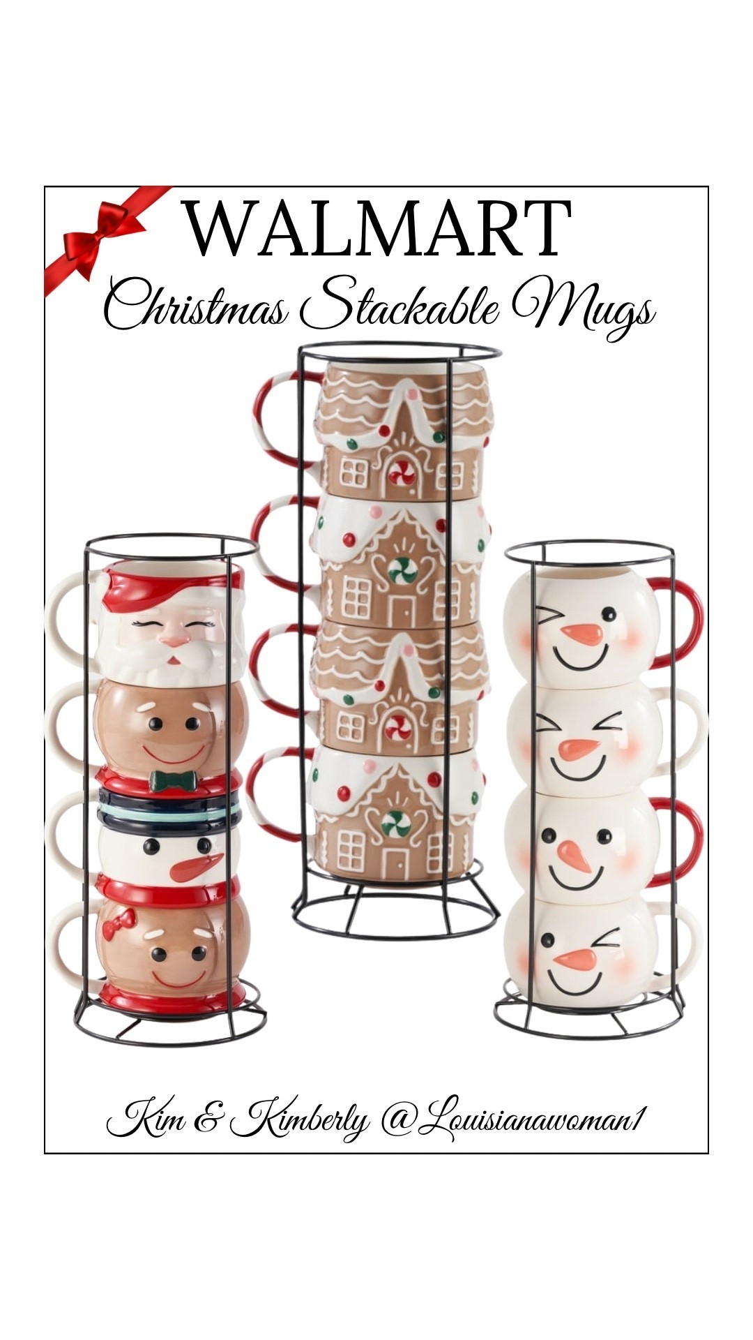 🎅🏼Stacking Ceramic Mug Set #mugs #mugset #Walmart #giftidea #gift #coffee #hotcocoa #santa #snowman #gingerbreadhouse #gingerbreadman 

#LTKHoliday #LTKSeasonal #LTKGiftGuide