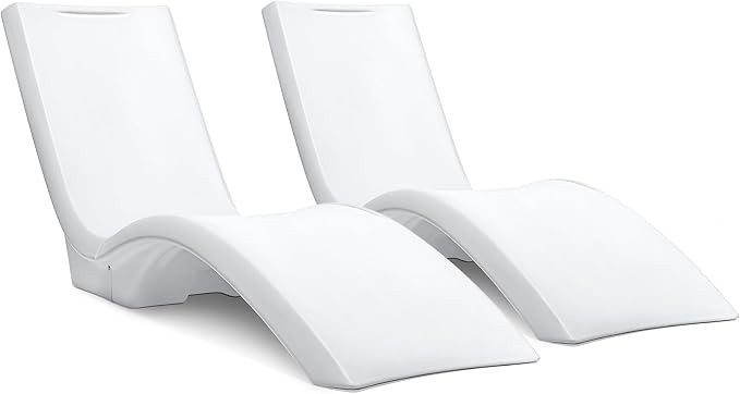 Step2 Vero Pool Lounger 2-Pack, Weighted in-Pool Lounge Chairs for Tanning Ledge and Baja Shelf, ... | Amazon (US)