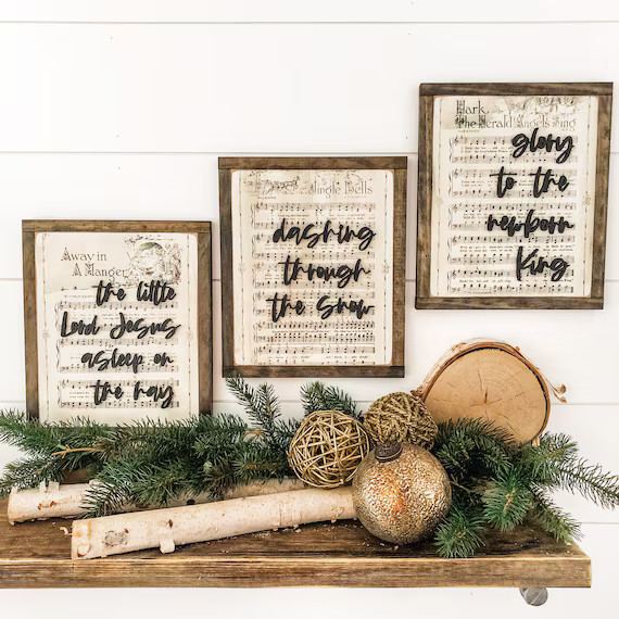 Christmas Sign Christmas Wooden Sign Christmas Decor | Etsy | Etsy (US)