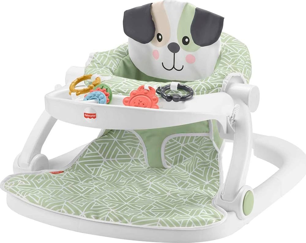 Fisher-Price Baby Portable Baby Chair Sit-Me-Up Floor Seat with Snack Tray and Developmental Toys... | Amazon (US)