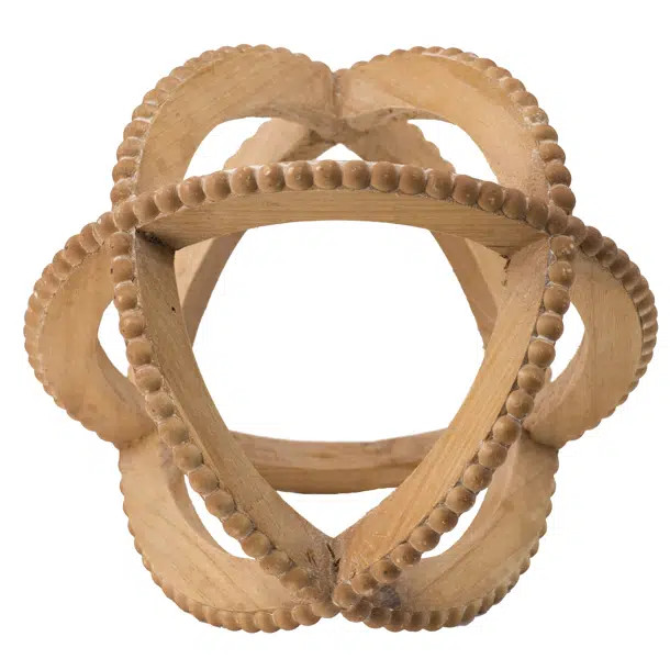 Delaney Decorative Ball Table Accent with Bead Trim | Wayfair North America