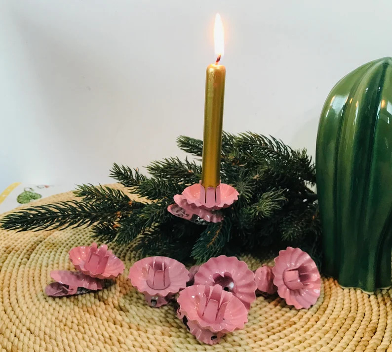 Vintage Set of 5 Christmas Tree Candle Clips Victorian - Etsy | Etsy (US)