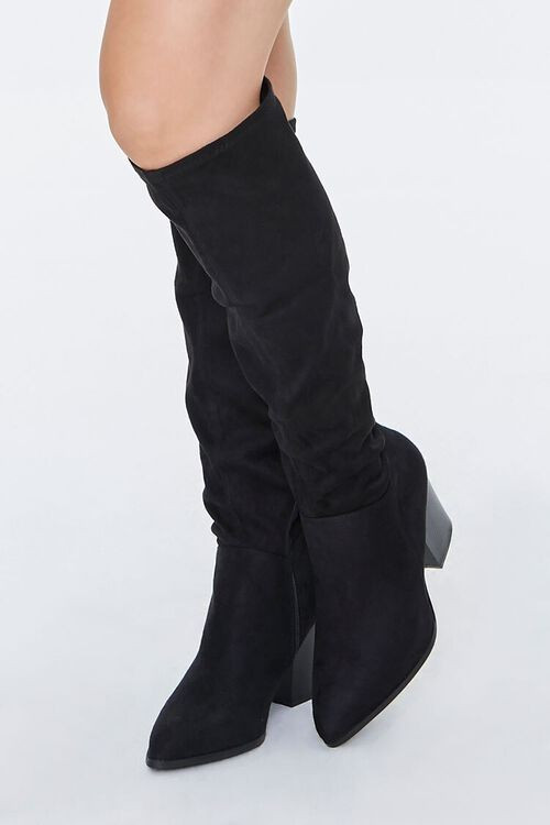 Knee-High Block Heel Boots | Forever 21 (US)