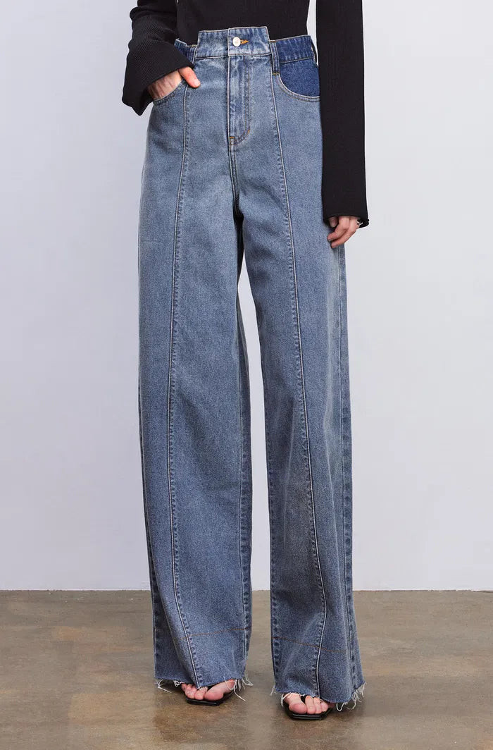 Marley Colored Pocket Jeans in Cotton Denim | Fabrique