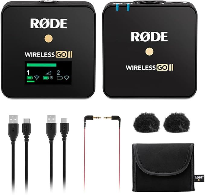 RØDE Microphones GO II Wireless Microphone System, Black (WIGOIIS) | Amazon (US)