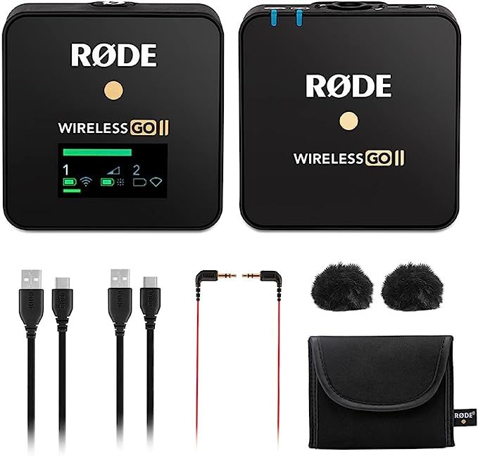 RØDE Microphones GO II Wireless Microphone System, Black (WIGOIIS) | Amazon (US)
