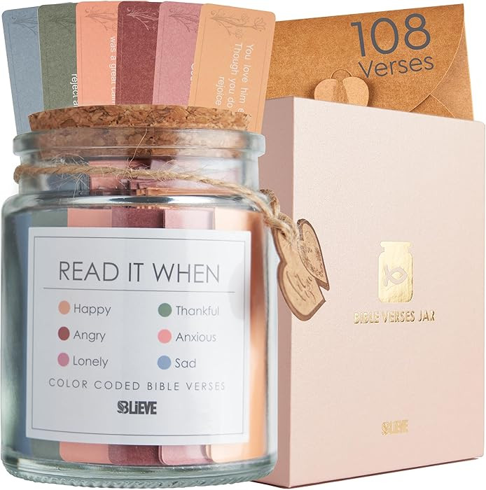 BLIEVE Read Me When Bible Verse Jar For Women, Graduation Gifts, Gift For Mom, Birthday Inspirati... | Amazon (US)