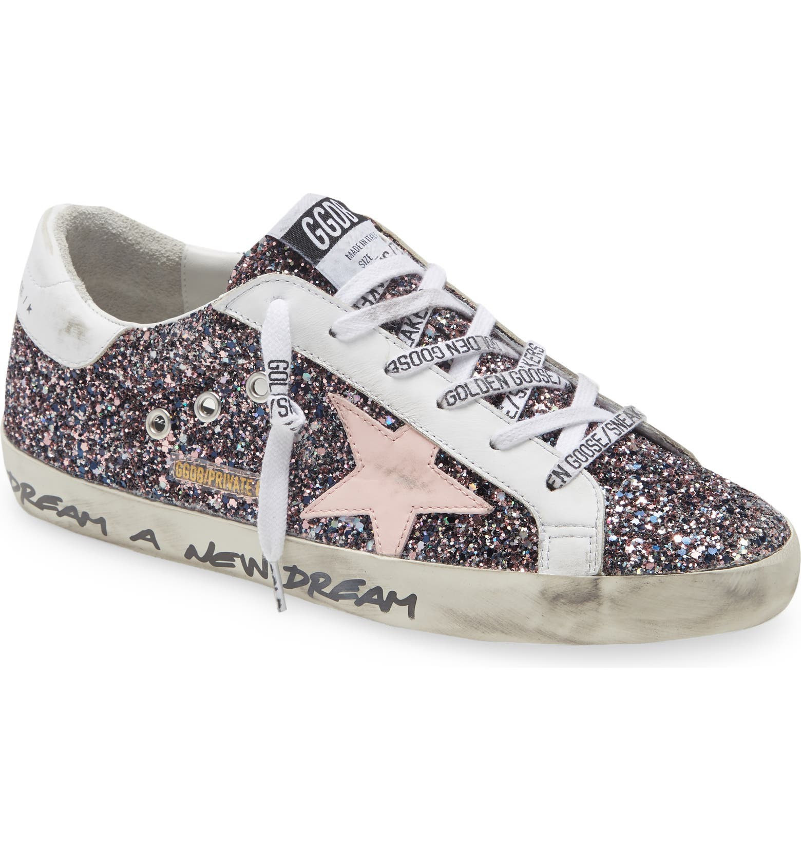 Golden Goose Super-Star Glitter Sneaker | Nordstrom | Nordstrom