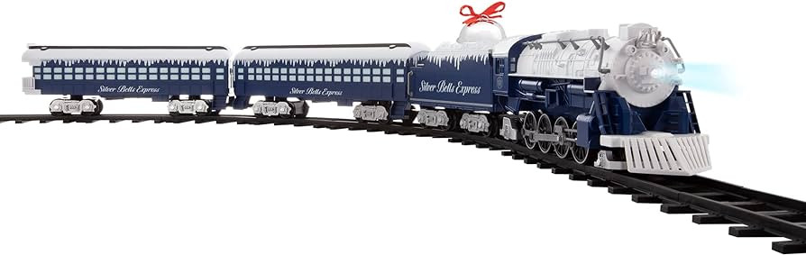 Lionel Battery-Operated Silver Bells Express Toy Train Set with Locomotive, Train Cars, Track & R... | Amazon (US)