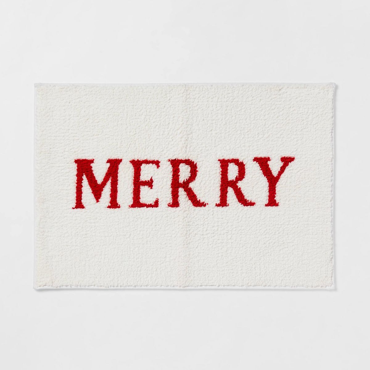 20"x30" Merry Christmas Bath Rug White - Threshold™ | Target