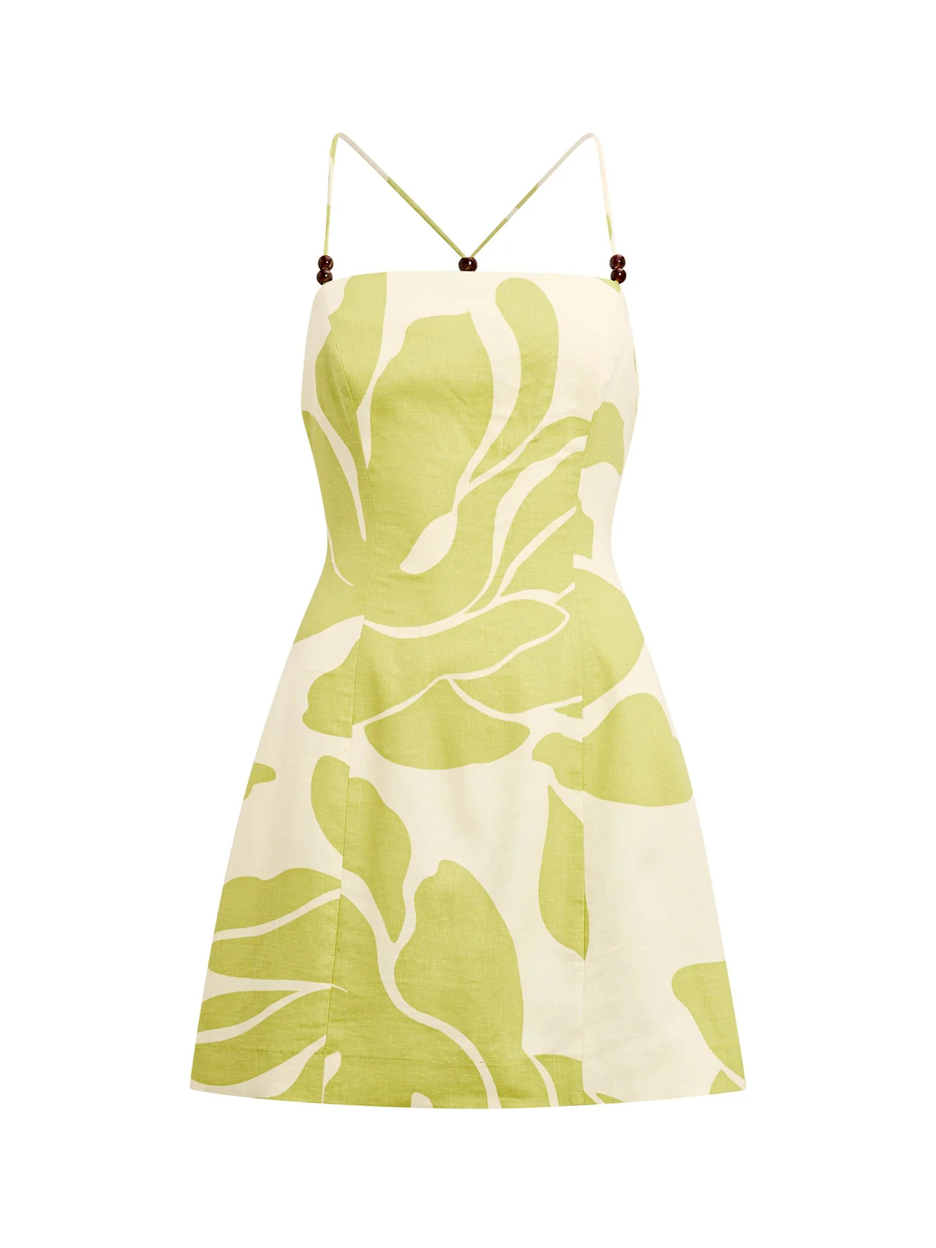 Isla Beaded Mini Dress Green | Fenwick UK