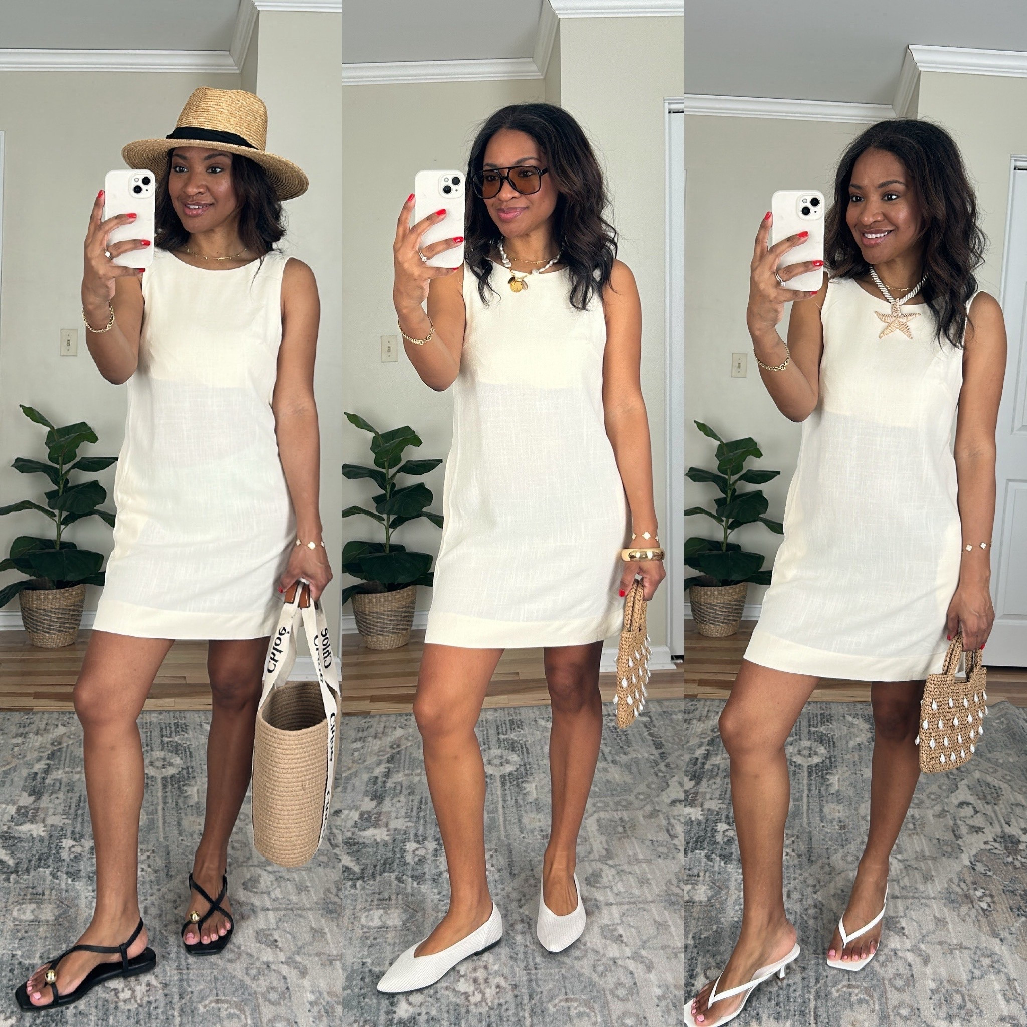 Size down in this dress as it runs big  

 #ltkover40 #ltktravel #ltkseasonal