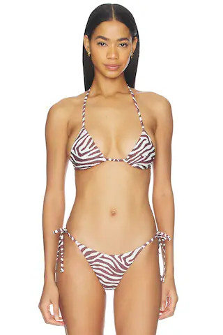 superdown Addie Bikini Top in Zebra from Revolve.com | Revolve Clothing (Global)