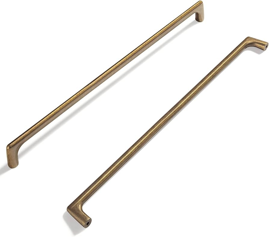 Goo-Ki Durable Antique Brass zinc Alloy Cabinet pulls for Drawer,Cupboard, Wardrobe-12.6 inch (32... | Amazon (US)