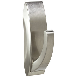 Command™ Water-Resistant Medium Modern Hook Nickel | The Container Store