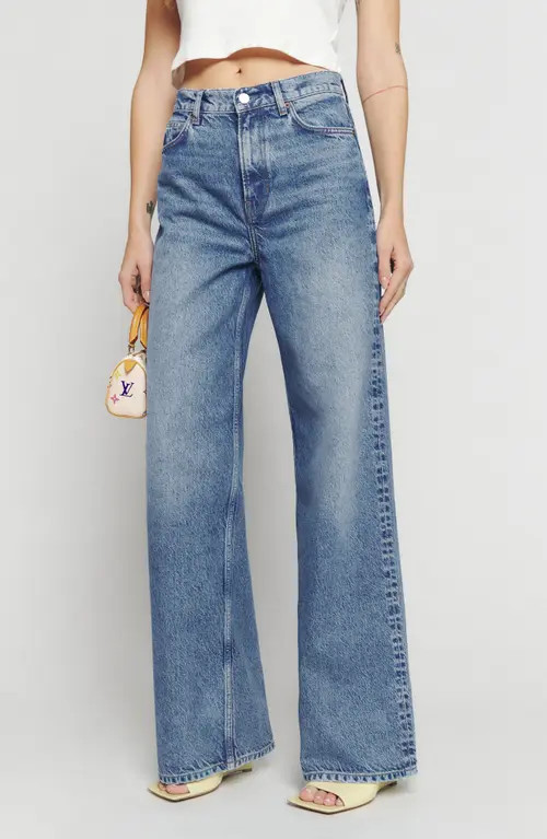 Reformation Cary Slouchy High Rise Wide Leg Jeans in Colorado at Nordstrom, Size 31 | Nordstrom