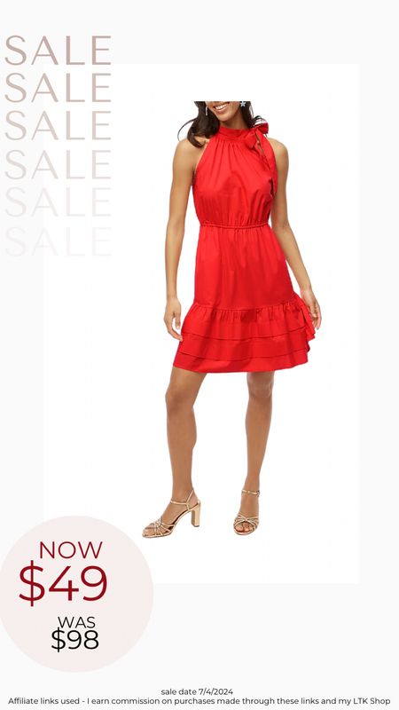 Red dress on MAJOR sale today!🙌🏼 (sale date 7/4/24)

#LTKSummerSales