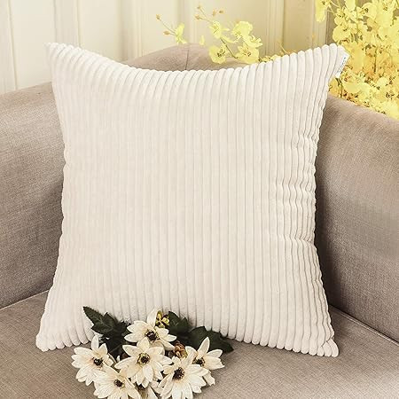Home Brilliant Super Soft Plush Corduroy Textured Large Euro Pillow Sham Pillow Cover for Couch F... | Amazon (US)