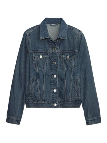 GAP womens Icon Denim Jacket Medium Wash M | Amazon (US)