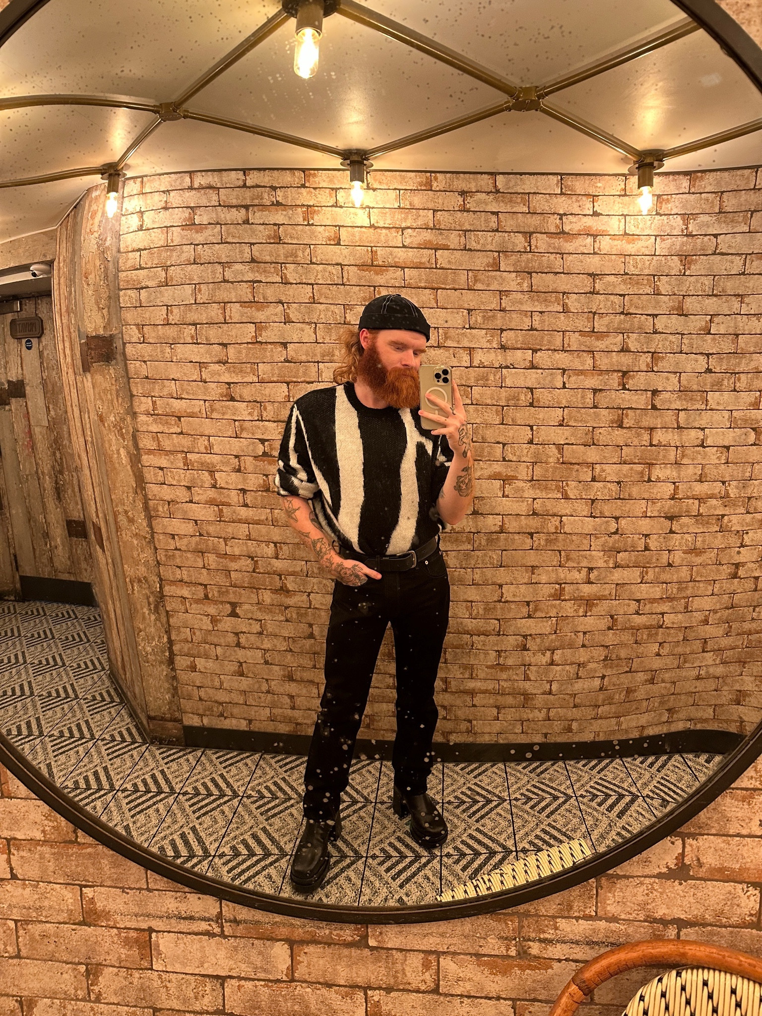 Patterned knit wear, black Levi’s jeans, knitted beanie, platform chunky boots, heeled boots, autumn outfit inspo 

#LTKSeasonal #LTKmens #LTKstyletip