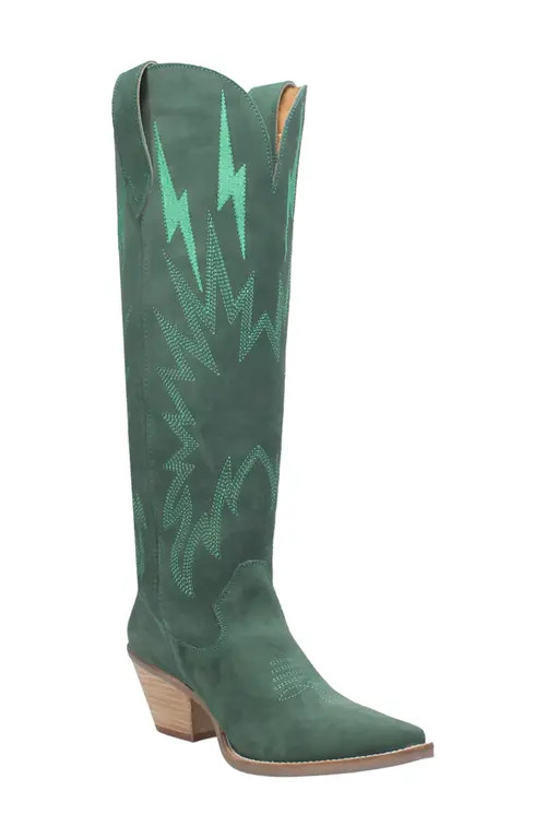 Dingo Thunder Road Cowboy Boot in Green at Nordstrom, Size 9 | Nordstrom