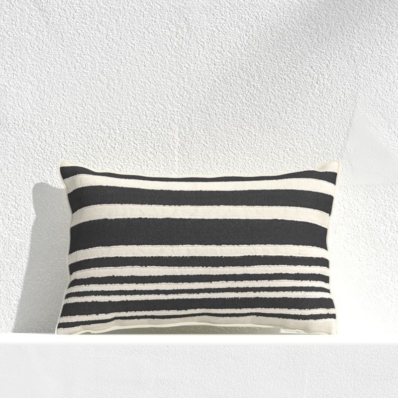 Mohave Wide Stripe 20"x13" Outdoor Pillow + Reviews | Crate and Barrel | Crate & Barrel