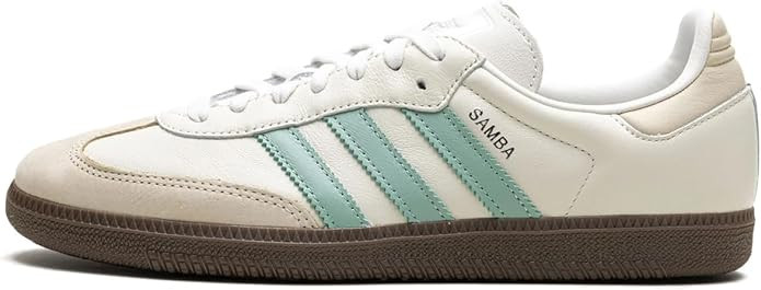 adidas Samba OG Cloud White Hazy Green Women's 7 | Amazon (US)
