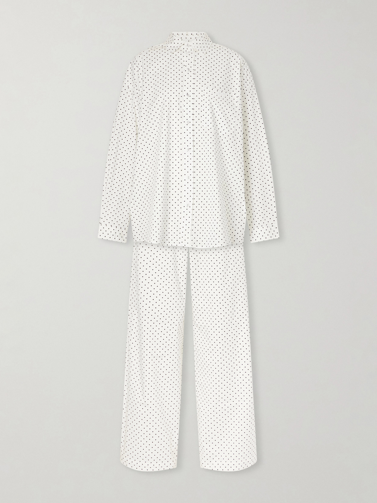 SKIMS - Polka-dot Cotton-blend Poplin Pajama Set - Blue | NET-A-PORTER (US)