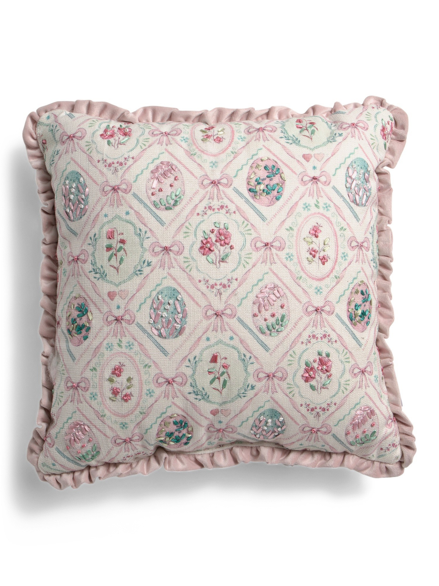 Shabby chic bow Easter Throw Pillow 

#LTKHome #LTKSeasonal #LTKU