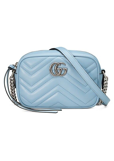 Gucci Women's GG Marmont Matelassé Mini Bag - Porcelain Blue | Saks Fifth Avenue