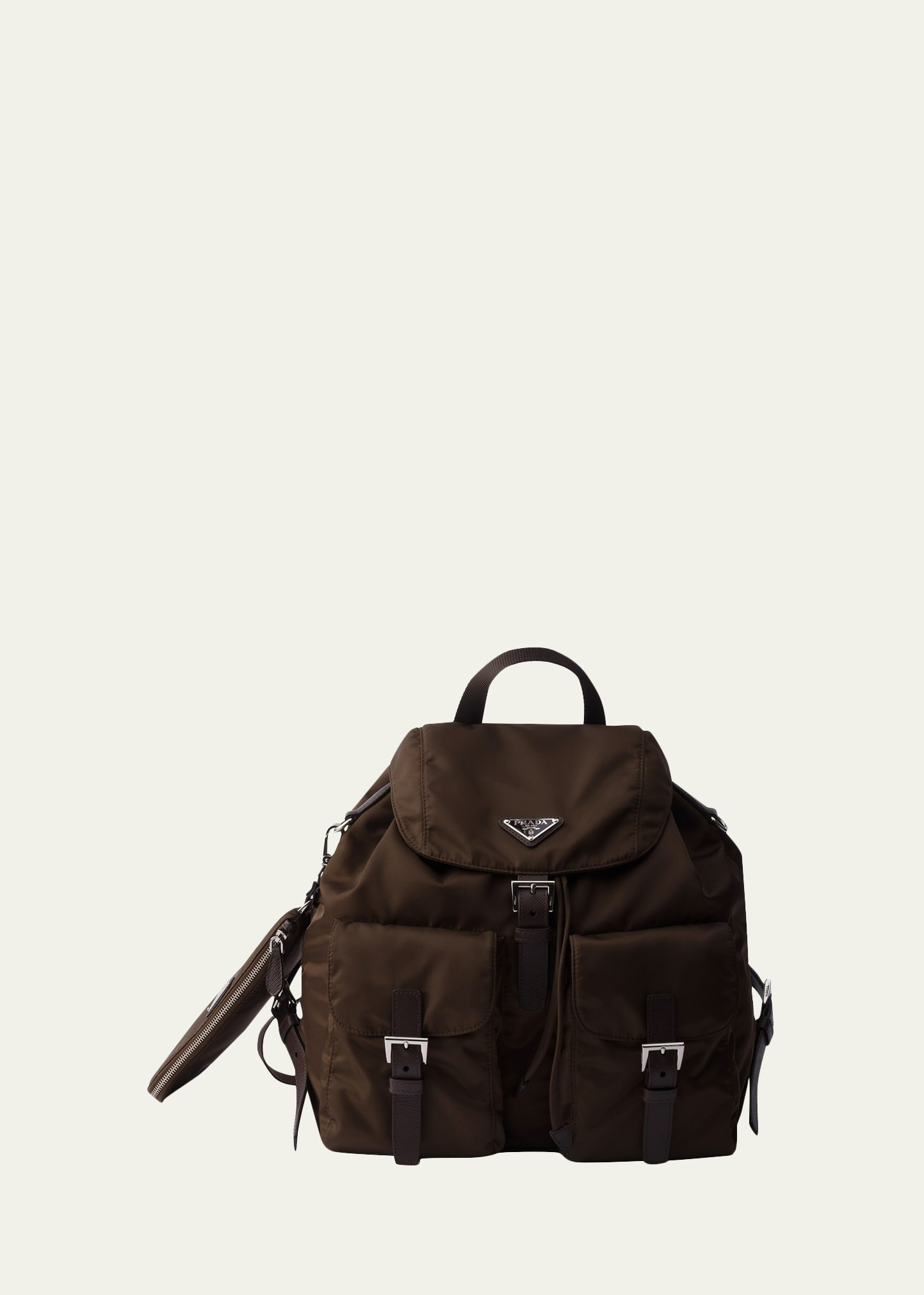Prada Vela Leather-Trim Re-Nylon Backpack | Bergdorf Goodman
