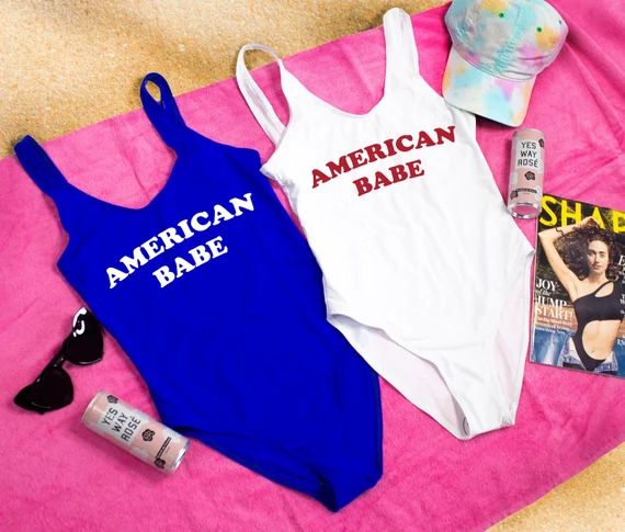Bride Babe, American Babe, Custom Swimsuit, Babe Swimsuit, Bride Babe, Bachelorette Swimsuit, Cus... | Etsy (US)