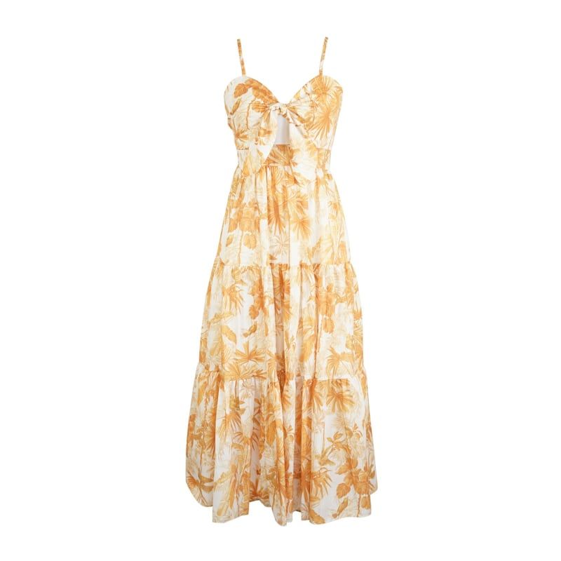 Saffron Palm Tie Dress | Wolf and Badger (Global excl. US)