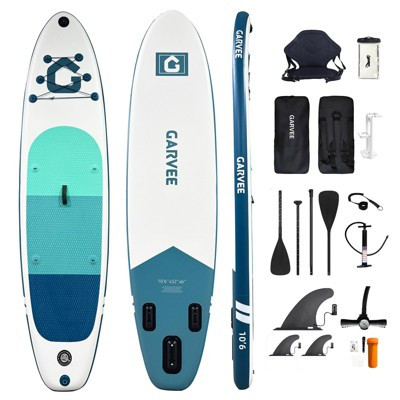Inflatable Stand Up Paddle Board with Accessories, Wide Stable with Non-Slip Deck, 2-In-1 Paddle, 400 Lb Capacity for Adults and Youth-Blue | Target