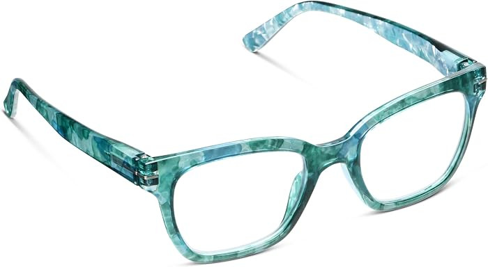 Peepers Blue Light Reading Glasses +1.25, Turquoise Quartz, Buzzworthy | Amazon (US)
