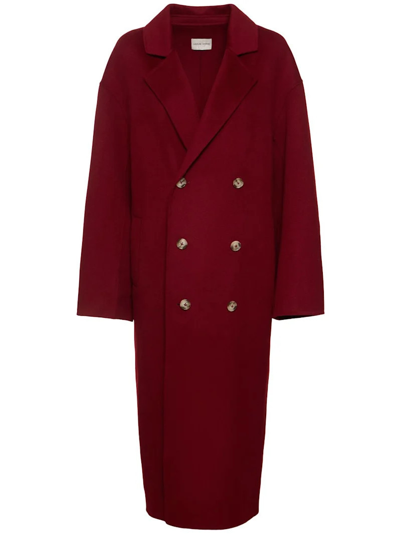 Borneo double breast wool long coat | Luisaviaroma